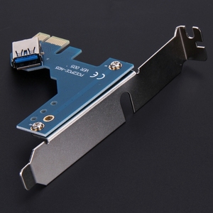 Nhà Máy PCI-E 1 để 3 PCI Express 1 khe cắm thẻ Riser 3 PCI-E khe cắm adapter PCI-E cổng thẻ nhân với 60cm cáp USB (màu xanh) - Product Image 6