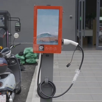 Borne de Recharge Commerciale 7kW GB/T AC avec WiFi 4G et Paiement Intelligent par Carte, Wallbox EVSE pour Centres Commerciaux et Parkings Publics