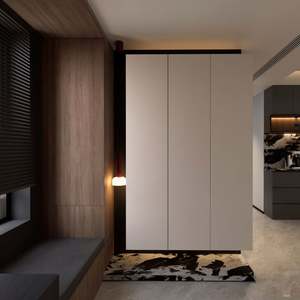 Mueble de Madera Maciza para Zapatos de Tamaño Personalizado para Sala de Estar, con Materiales de Protección Ambiental para Uso en el Hogar o Hotel - Product Image 2