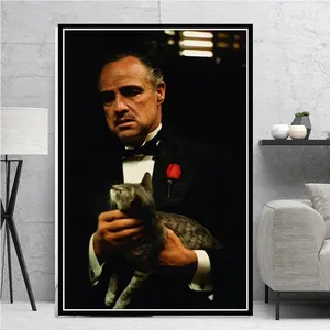 Classic Gangster Canvas Painting Hot Movie The Godfather Posters and Prints Wall Art Picture for Living Room Home Decor Cuadros