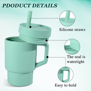 แก้วน้ำซิลิโคนเด็กแบบพกพา สีใหม่ มีสินค้าพร้อมส่ง คุณภาพพรีเมียม - Product Image 2