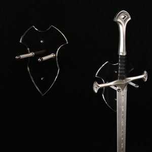 Trang trí nội thất dọc thanh kiếm hiển thị chủ treo tường Acrylic đứng rìu thanh kiếm Móc giá - Product Image 1