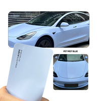 Película Protectora para Automóviles PET Crystal Mist Blue, Película de Cambio de Color para Todo el Automóvil, Extensión Especial para Protección de la Carrocería, Película Protectora para Pintura de Automóviles