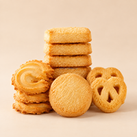 Biscuits au beurre en gros, marque privée, biscuits croustillants dorés
