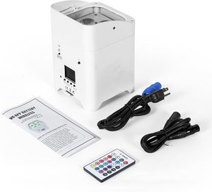 Hot bán uplights 6*18W Pin-powered rgbwa + UV không dây có thể sạc lại Đèn sân khấu uplights cho KTV tiệc cưới DJ Sân khấu - Product Image 2