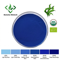 Pigment organique naturel de qualité alimentaire certifié biologique UE et USDA, extrait pur de spiruline bleue E3 E18 E25 E40, poudre de phycocyanine