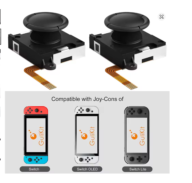GuliKit TMR Sensing Joystick for Joy-Con Replacement No Drifting Stick for Nintendo Switch / Switch OLED Game Accessories Repair