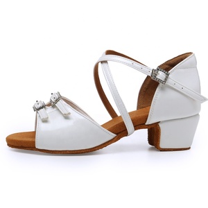 Blanco PU Cuero Dama Tacón Alto Bachata/salsa/<span class=keywords><strong>kizomba</strong></span>/zapatos de baile latino - Product Image 2