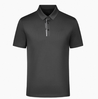 Personnalisé 95% Polyester 5% Spandex Ras Du Cou T-Shirt Motif Solide Sérigraphie Poly Tissu Filé Tricoté