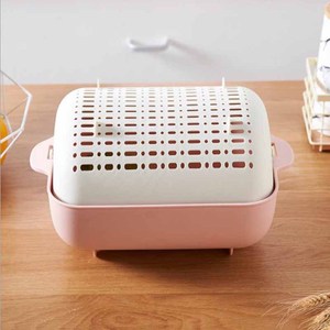 Itchen-cesta de plástico de doble capa para lavado de frutas y verduras, cesta para zurcir, drenaje de agua y arroz - Product Image 4