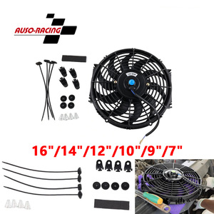 พัดลมระบายความร้อนในรถยนต์ 12 นิ้ว 12V 80W พัดลมคอนเดนเซอร์สำหรับอุปกรณ์ทำความเย็น ปรับปรุงอัพเกรด วัสดุ ABS - Product Image 4