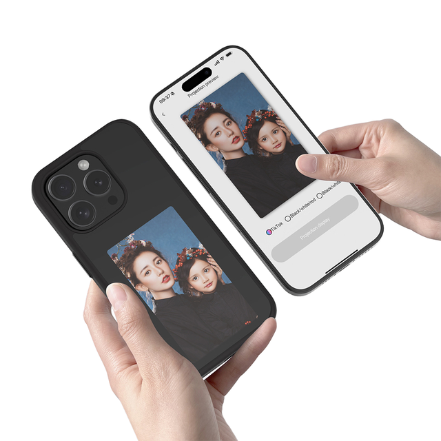 2024 New Designer NFC Smart E Ink Screen Display Mobile Phone Case Cover Shockproof Plain DIY Iphone 12 15 Pro Max LG 14/13