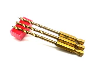 Juego de brocas de titanio HSS de alta calidad Apex Manufacturer, 13 piezas, vástago hexagonal de 1/4, brocas helicoidales de 1.5mm-6.5mm con mango hexagonal - Product Image 2