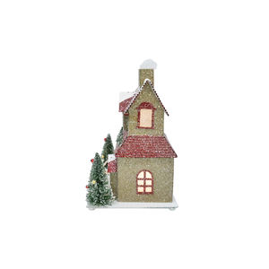 Ornements de <span class=keywords><strong>table</strong></span> personnalisables pour enfants de vacances Papier de Noël Pays Micro Maison Paysage Décors Idées cadeaux - Product Image 6