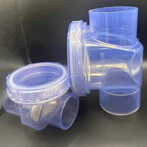 Clapet anti-retour transparent en PVC 1 1/2 pouce pour tuyau d'évacuation d'évier de cuisine - Product Image 1