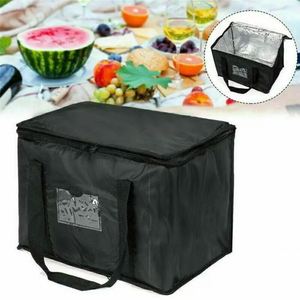 Large Thermal Insulated Food Bag for Picnic Camping Canvas Cooler Bag with Zipper - Product Image 2
