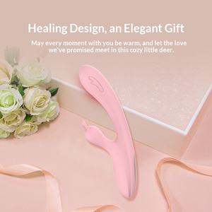 Dual Motor G-Spot Rabbit Vibrator - 10 Modes Clitoral Stimulator Adjustable Angle AV <strong>Massager</strong> Body-Safe USB Charging Sextoy <strong>B2B</strong> - Product Image 4