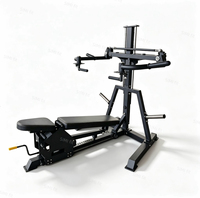SM SM Appareil de musculation multifonction 4-en-1 pour presse épaules et pectoraux, banc incliné, décliné et plat, usage commercial