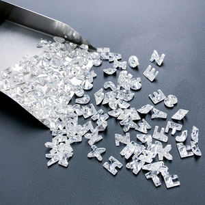 Precio de fábrica: Abalorios personalizados de 26 letras (A-Z) con moissanita sintética VVS de 0.8-2CT, color D, piedras sueltas con efecto de cambio de color para joyería DIY - Product Image 1