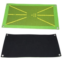 Tapis de détection de balançoire de mini golf avec logo personnalisé aides à l'entraînement de frappe en plastique antidérapant pour la pratique du swing de golf paillettes nacrées