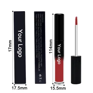 Vegan Lipstick Makeup Private Label Waterproof Matte Lipstick Create Your Own Brand Velvet Matte Nude Liquid Lipstick