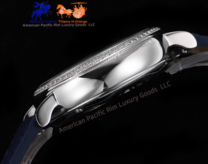 Montre carrée de luxe pour femme H Brand, mouvement à quartz, cadran en verre, style européen et américain, avec diamants, vente en gros - Product Image 4