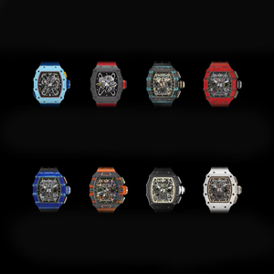 นาฬิกาข้อมือผู้ชายหรูหราปี 2026 RM Chronograph ระบบจักรกล ตัวเรือนคาร์บอนไฟเบอร์ กระจกแซฟไฟร์ นาฬิกาสปอร์ต - Product Image 4