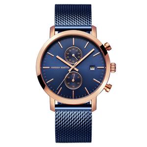 HANNAH <span class=keywords><strong>MARTIN</strong></span>-reloj de acero inoxidable resistente al agua para mujer, reloj femenino de pulsera con resistencia al agua, modelo 1092 - Product Image 1