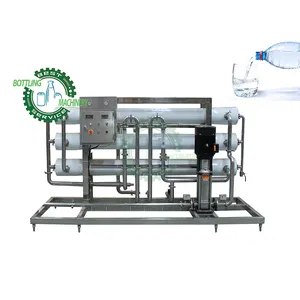 6000LPH Cartridge filter aspetic tank PP cotton 8040 membrane TDS meter Reverse Osmosis mineral spring water purifying machine