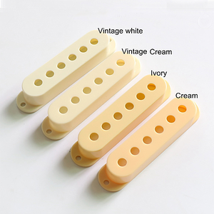 <span class=keywords><strong>Prix</strong></span> de gros d'usine 48mm 50mm 52mm Vintage White Ivory Single Coil Guitar Pickup Cover pour ST Electric Guitar - Product Image 1