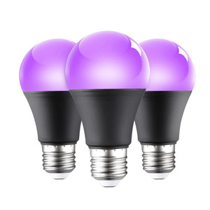 Ampoule LED lumière UV violette pour fête d'Halloween, base E27, lot de 3 - Product Image 1
