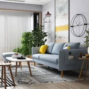 Modern fabric couch sofa set living room furniture fluffy lounge sleeping sofas de salon