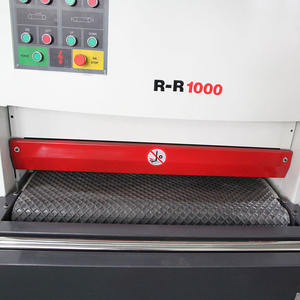 Sabuk pasir otomatis logam Rr1000mm lebar bekerja sabuk pengampelas lembaran logam pengamplasan mesin Deburring sabuk mesin poles - Product Image 6