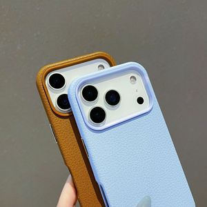 Custodia per telefono 2 in 1 con design semplice, motivo litchi, in TPU e PC, anti-graffio, di lusso, per <span class=keywords><strong>iPhone</strong></span> 17 16 15 - Product Image 5