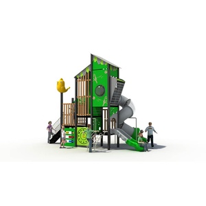 해피 튜브 슬라이드 플라스틱 놀이터 어린이를위한 상업용 야외 사용 아기 놀이터 장비 - Product Image 5