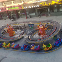 Manège pour enfants : Mini-train à piste spirale et mini-roller coaster pour parcs d'attractions, aires de jeux et centres commerciaux