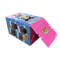 Boîte à surprise en carton blanc de taille personnalisée avec logo, boîte pour peluche, boîte à déchirer, boîte en papier d'emballage avec impression couleur