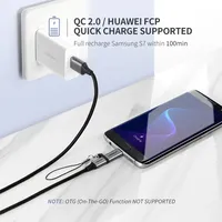 UGREEN Adaptador Micro USB a Tipo C Hembra a Micro USB Macho Conector de conversión Soporte de carga y sincronización de datos