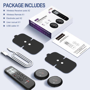 Unidad de masajeador de cintura TENS EMS inalámbrica de fisioterapia profesional con control remoto para aliviar el dolor y el entrenamiento muscular - Product Image 6