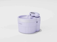 Fontaine à eau automatique pour animaux de compagnie 2L, abreuvoir pour animaux de compagnie, bol à boire en plastique d'intérieur pour chiens/chats (moteur brossé)