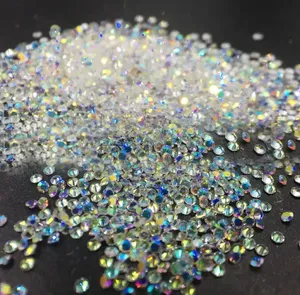 1 sachet d'environ 1400 mini strass pour ongles, micro cristaux de sable de 1,2 mm, perles de sucre irisées AB, breloques pour ongles - Product Image 4