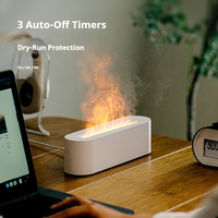 Mini USB Flamme Effet Huile Essentielle Bureau Lampe De Table Humidificateur Diffuseur D'aromathérapie