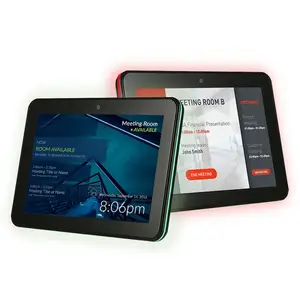 OEM LED ışık çubuğu Android Poe duvar montaj Wifi Ethernet Rfid NFC 10.1 "dokunmatik ekran paneli Tablet rezervasyon için toplantı odası