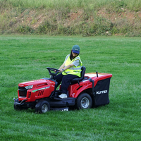 Tondeuse autoportée LT-40R, tracteur de jardin à essence avec décharge arrière
