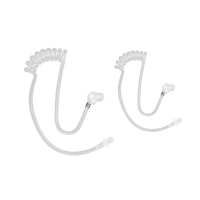 Replacement PVC Breathable Acoustic Coil Tube for Motorola Kenwood Two Way Radio Walkie Talkie Earpiece (1 Pcs)