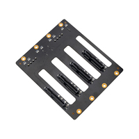 Backplane 4PIN NAS Chasis Accesorios Conectores SATA 4 Placas de interfaz de disco duro Placa de circuito