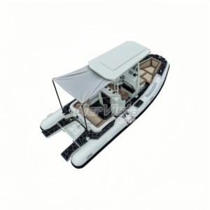 Bateau semi-rigide en aluminium 580 cm le plus vendu avec toit rigide et auvent extensible RHIB 580 Bateau semi-rigide en aluminium 580 RHIB 580 - Product Image 2