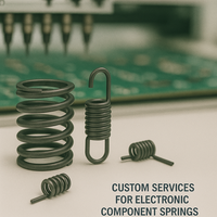 Konektor Elektronik Induksi Berlapis Nikel Spiral Coil Berkualitas Tinggi Kustom, Saklar Pegas Kompresi Sentuh, Pegas Kawat