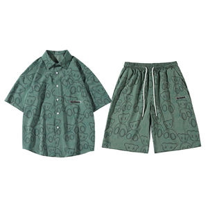 Conjunto de Camisa Casual Holgada y Transpirable de Verano con Estampado de Manga Corta Estilo Harajuku <span class=keywords><strong>Japon</strong></span>és de Moda <span class=keywords><strong>2022</strong></span> - Product Image 5