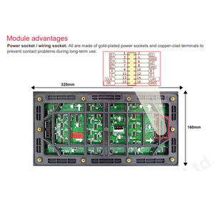 โมดูล LED กลางแจ้ง P6.67 ขนาด 320x160 มม. โมดูลจอแสดงผล LED SMD3535 สำหรับผนังวิดีโอห้างสรรพสินค้า - Product Image 2